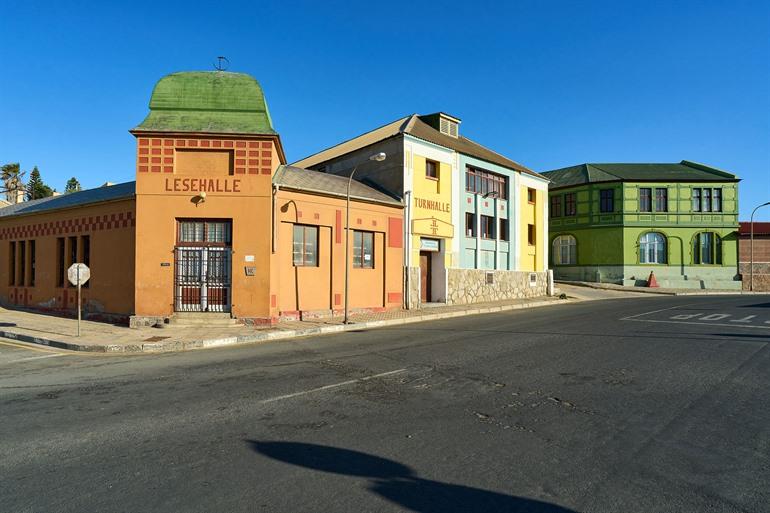 Gekleurde huizen van Lüderitz