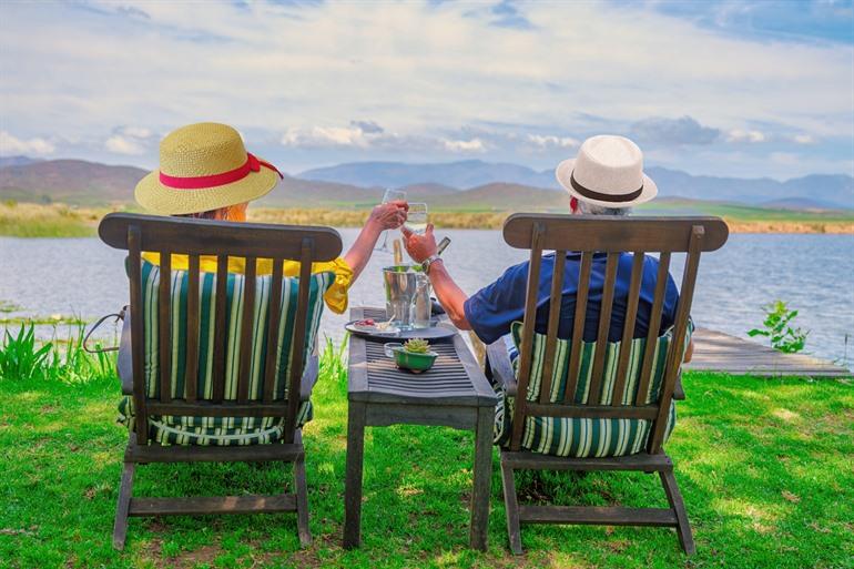 Genieten van wijn in Robertson