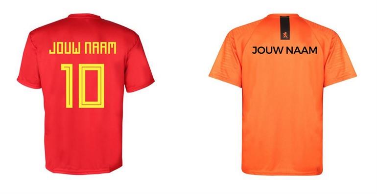 Gepersonaliseerde voetbalshirts EK 2020