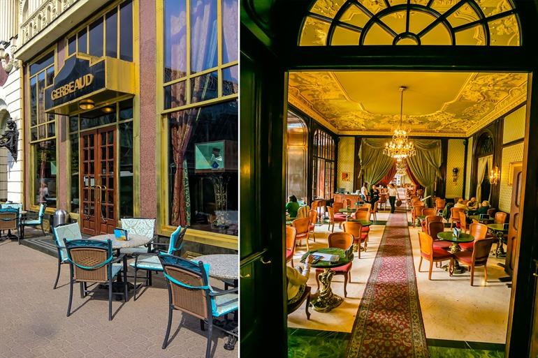 Gerbeaud, de befaamde banketbakkerij in Boedapest, Hongarije