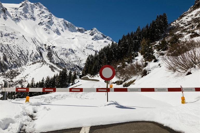 Gesloten bergpassen in Zwitserland
