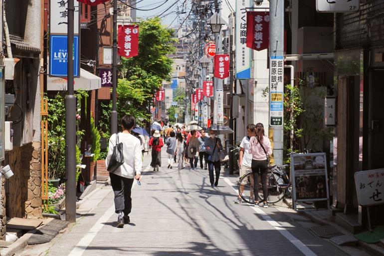 Gezellige straatjes in Kagurazaka