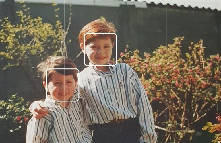 Gezichten detecteren foto's maken met smartphone