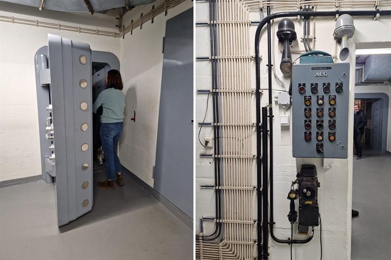 Gigantische kluisdeur in de Bundesbank Bunker