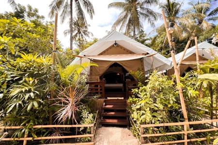 Glampingtent boeken bij La Cocoteraie Ecolodge op Gili Trawangan