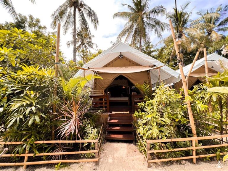 Glampingtent boeken bij La Cocoteraie Ecolodge op Gili Trawangan