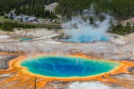 Grand Prismatic Spring in Yellowstone National Park