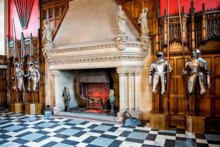 Great Hall in Edinburgh Castle in Schotland 