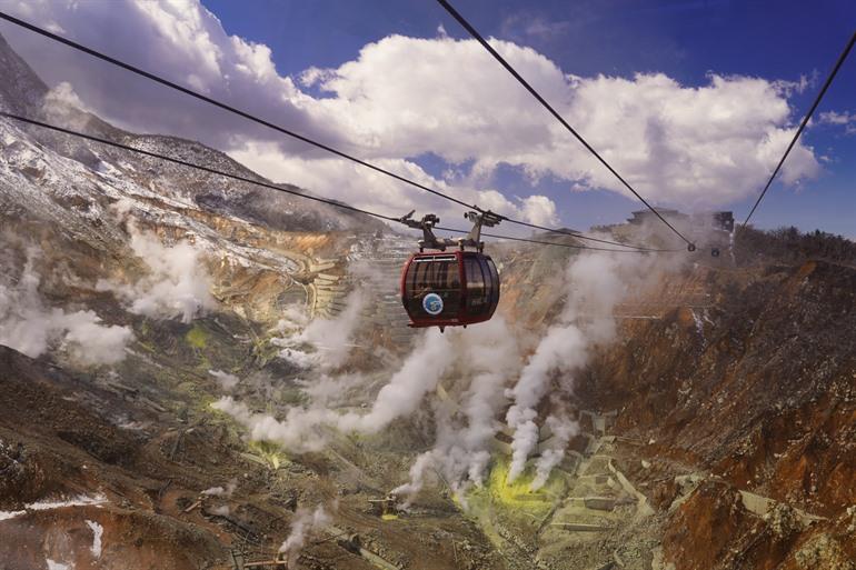 Hakone Ropeway boven Owakudani