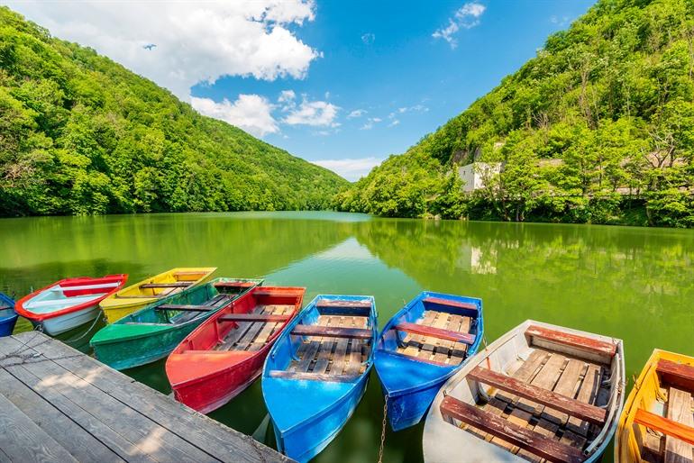 Hamori meer bij Lillafüred, Hongarije
