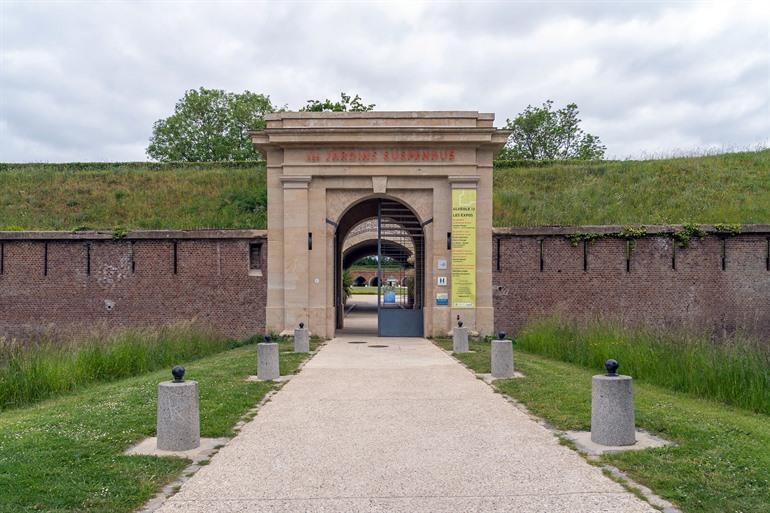 Hangende tuinen bij fort Saint-Adresse in Le Havre