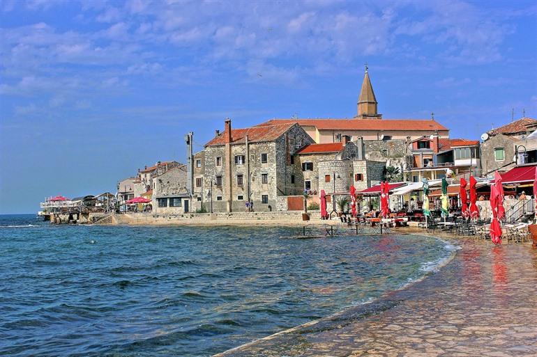 Havenstad Umag in Kroatië
