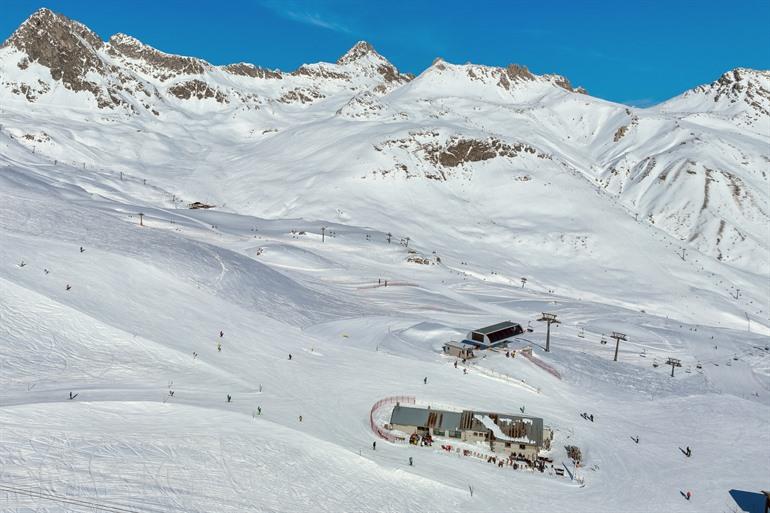 Het bekende skigebied van St. Moritz