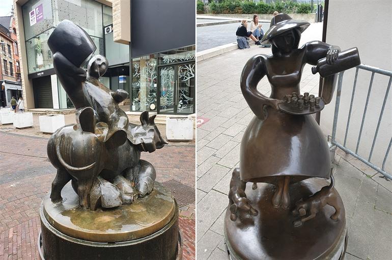 Het Borrelmanneke en Borrelvrouwke in Hasselt