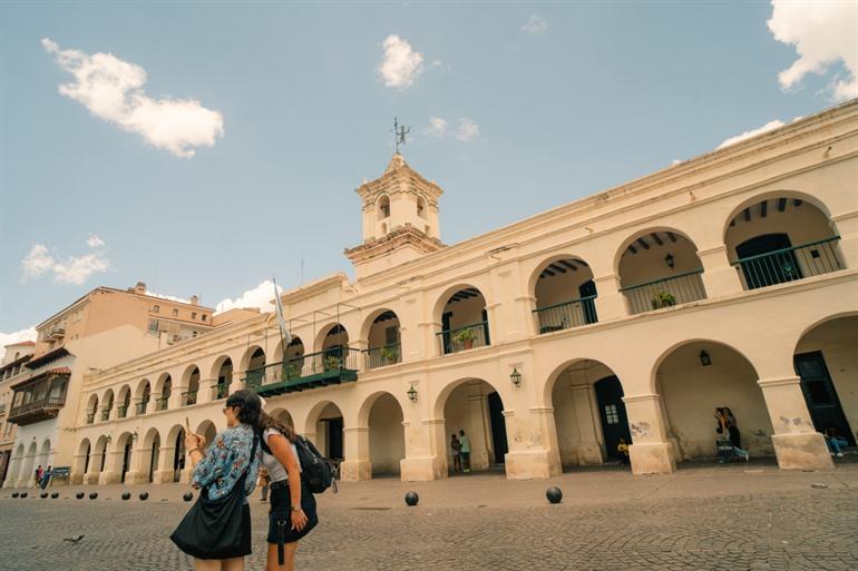 Het centrale plein van de stad
