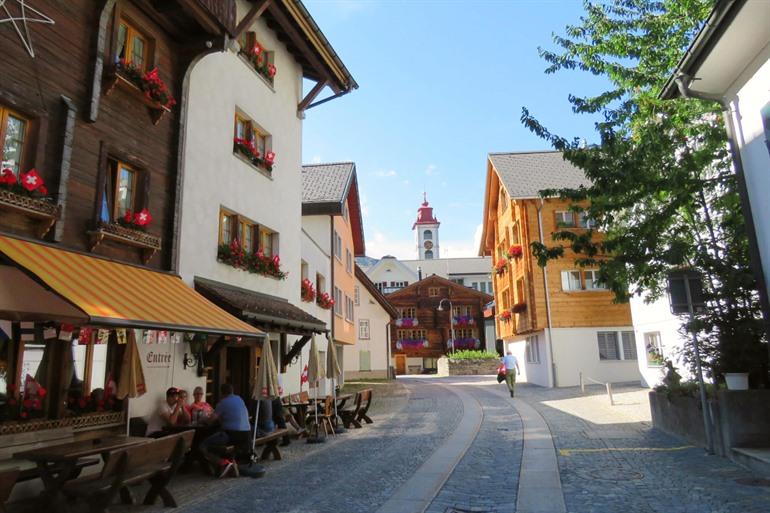 Het centrum van Andermatt