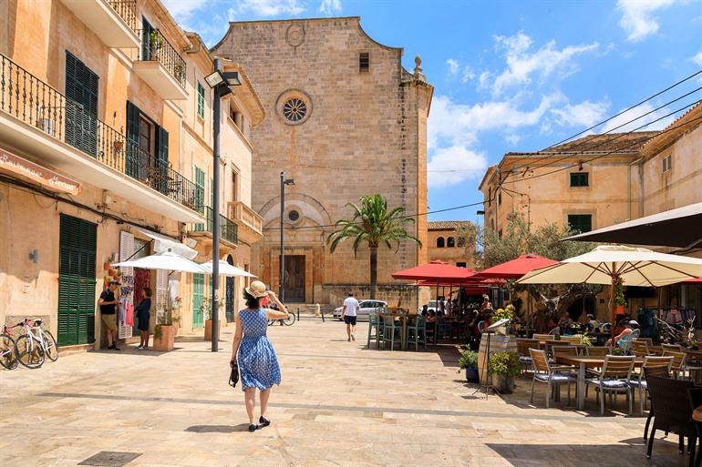 Het centrum van Santanyí, Mallorca