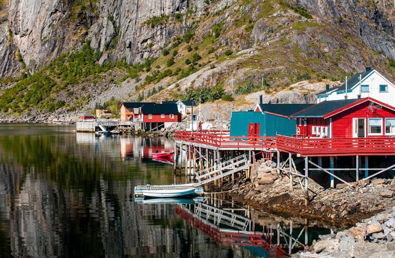 Het dorp Å op de Lofoten