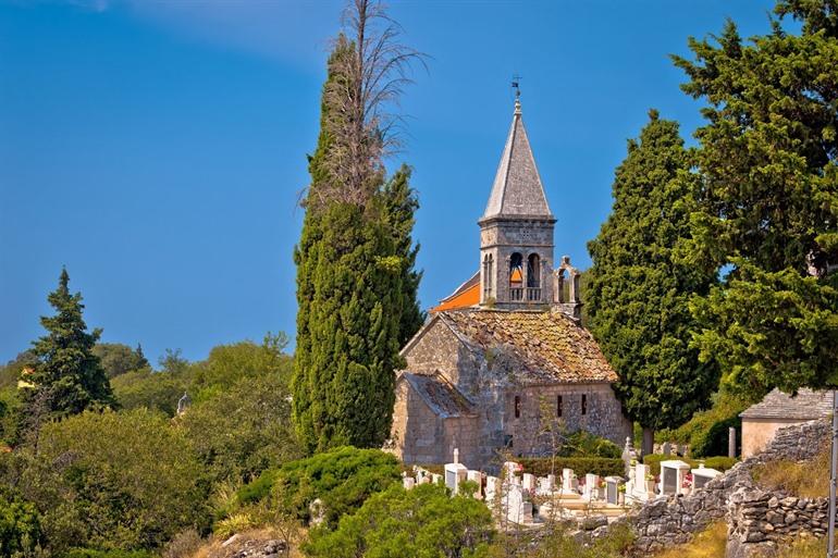 Het dorpje Skrip op Brac