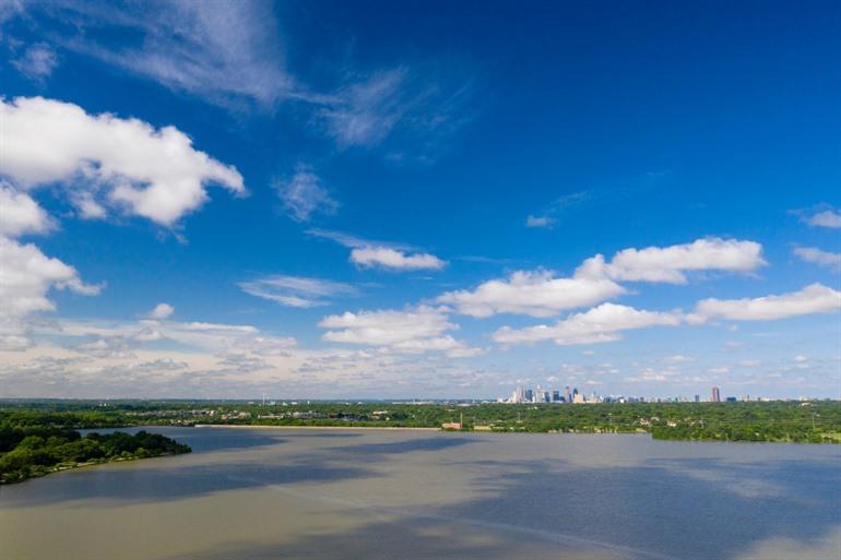 Het grote White Rock Lake