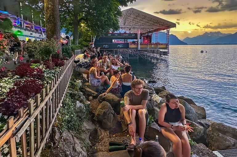 Het jaarlijkse Montreux Jazz Festival