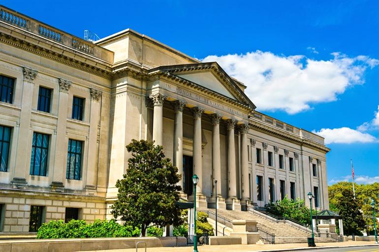 Het klassieke gebouw van The Franklin Institute