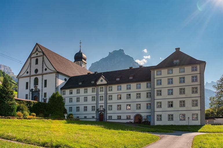 Het klooster in Engelberg