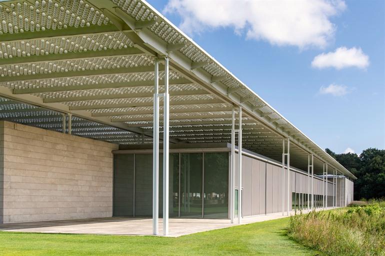 Het moderne uiterlijk van Museum Voorlinden
