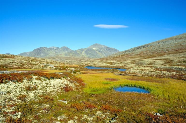 Het nationaal park Rondane