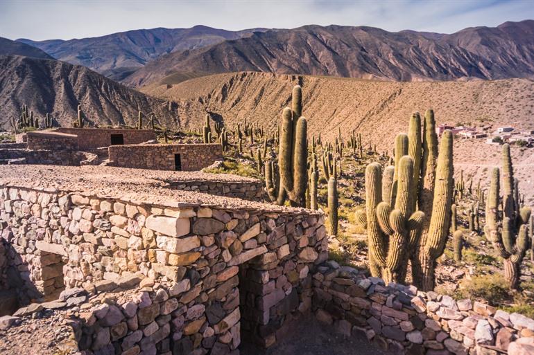 Het oude fort in Tilcara