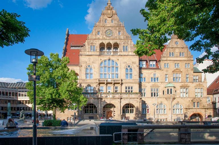Het Oude Stadhuis van Bielefeld, Noordrijn-Westfalen