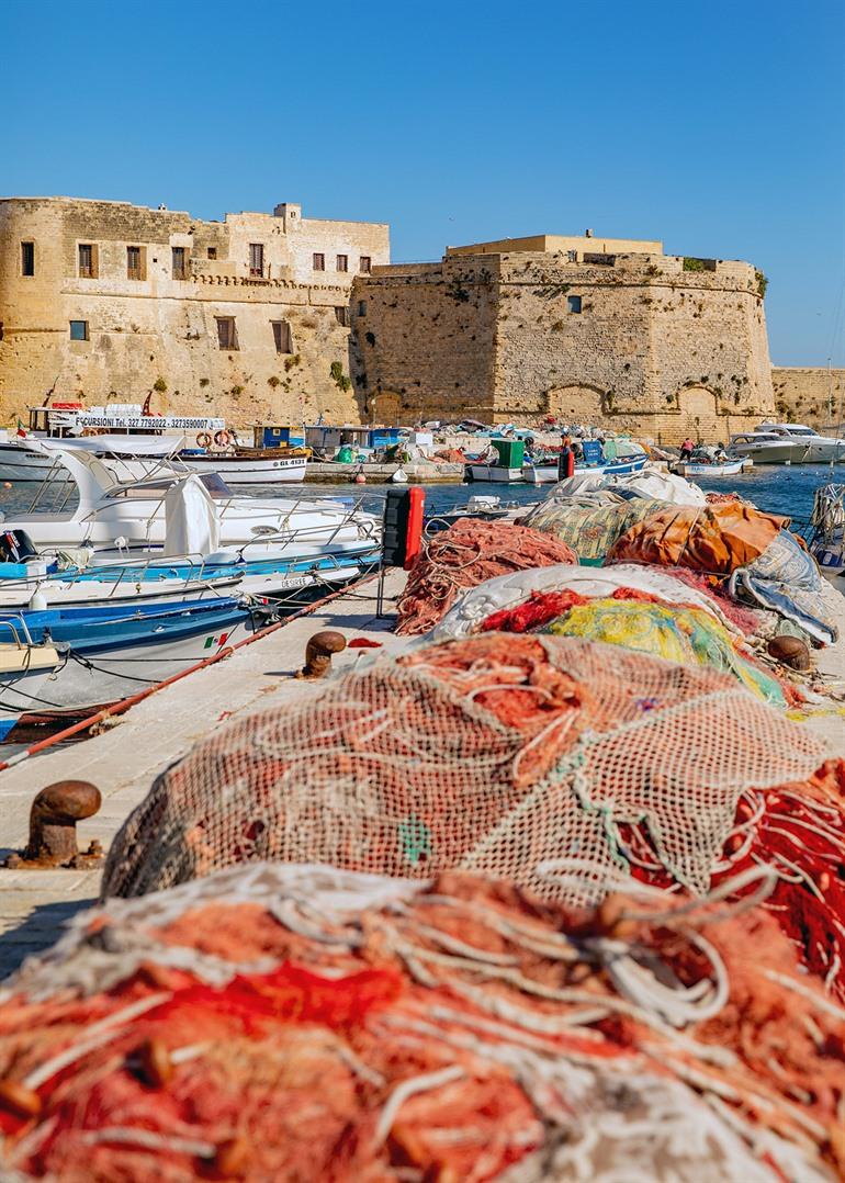 Het oude vissersplaatsje Gallipoli