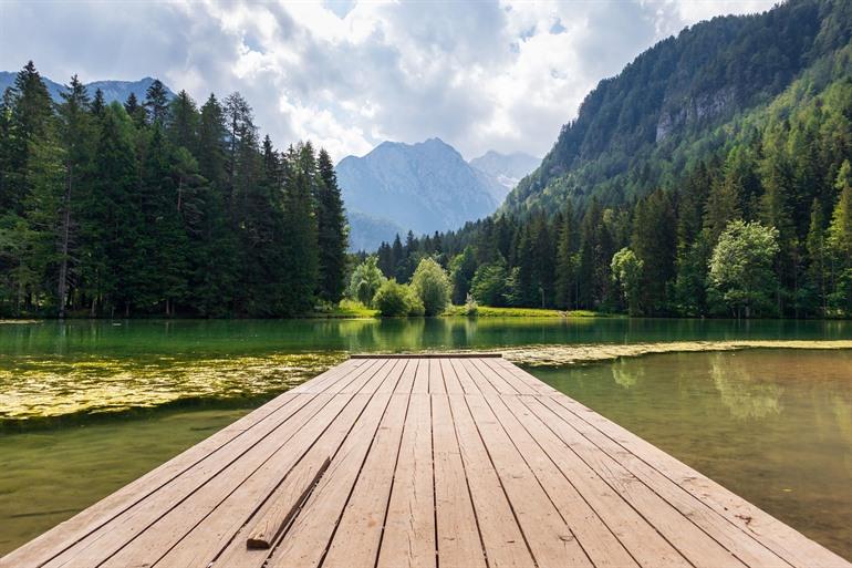 Het Plansar meer in Slovenië