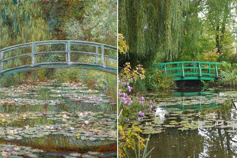 Het schilderij Waterlelies van Monet