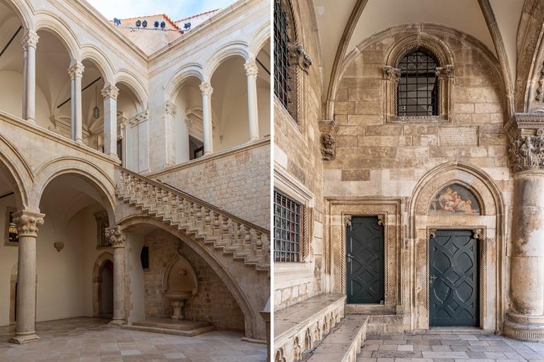 Het Sponza Paleis in Dubrovnik
