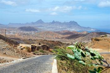 Het uitzicht vanaf het wandelpad naar Monte Verde, Sao Vicente