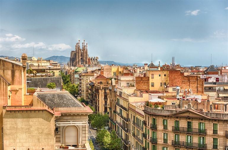 Het uitzicht vanop het dakterras