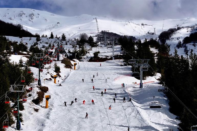 Het wintersportgebied Cerro Catedral
