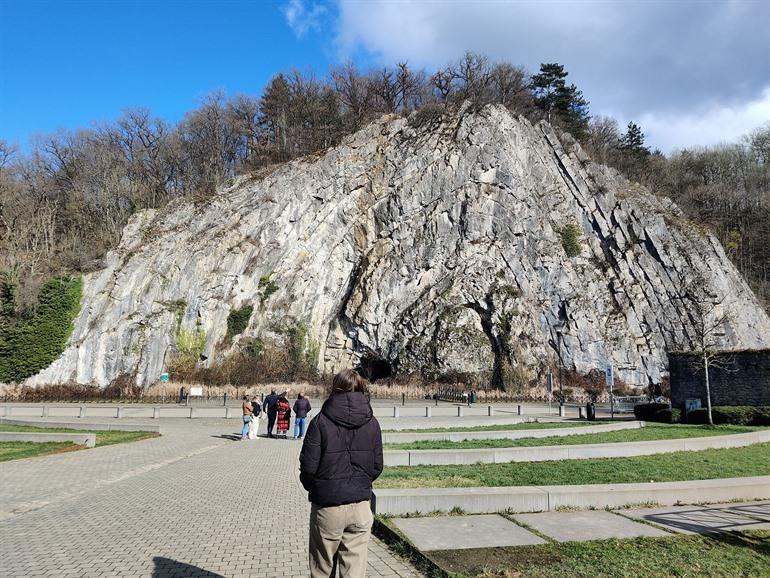 Homalius rots in Durbuy bezoeken, Ardennen