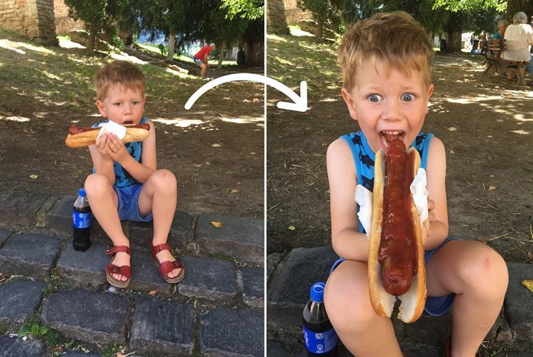 Hou rekening met de hoek om je foto te maken