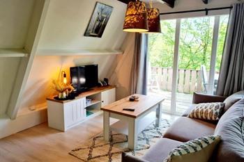 Houten chalets van Les Jardins de Durbuy boeken