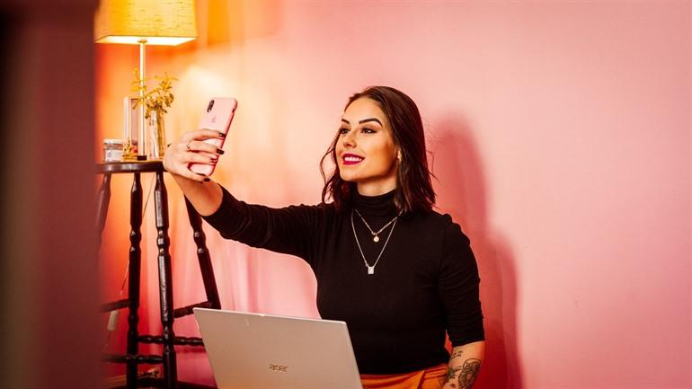 Ideale licht voor selfies