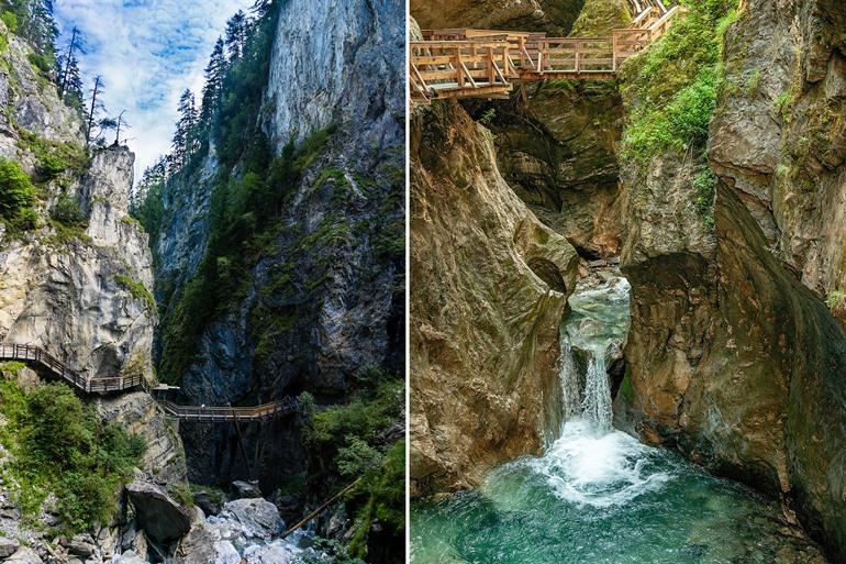 Indrukwekkende Kitzlochklamm, Oostenrijk