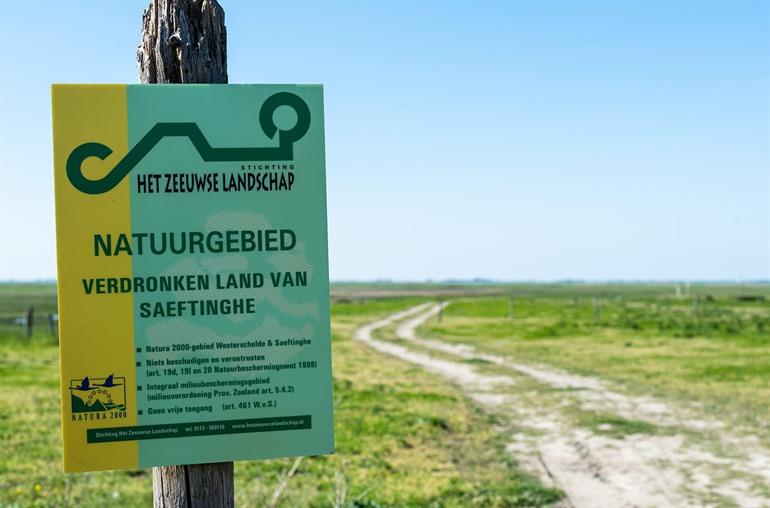 Infobord Verdronken Land van Saeftinghe bezoeken
