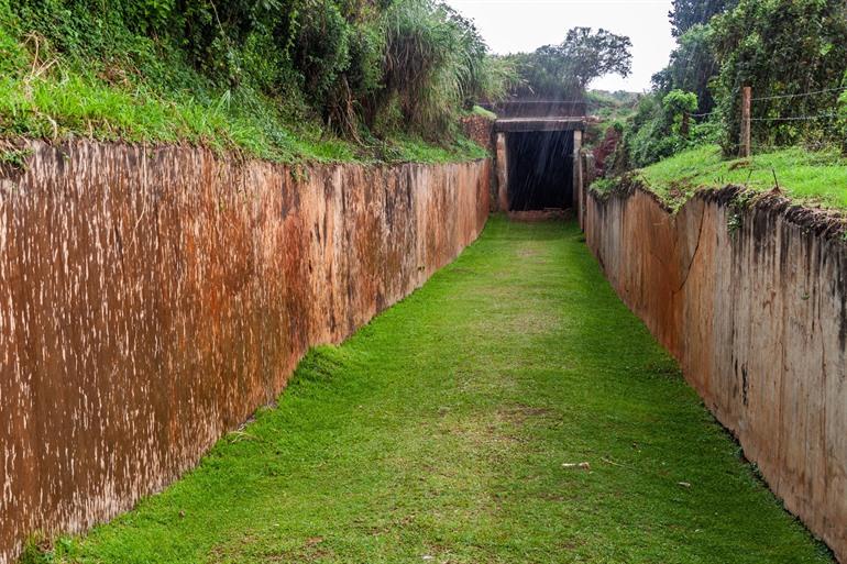 Ingang tot de Idi Amin-tunnels, Kampala