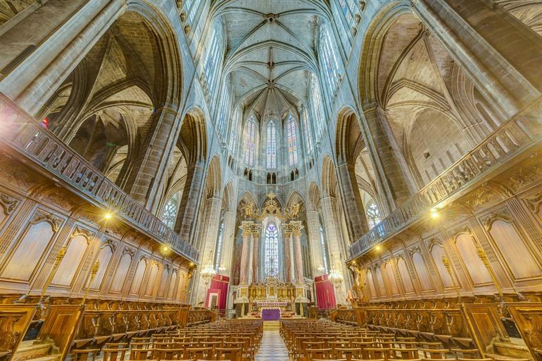 Interieur van de Cathédrale Saint-Just-et-Saint-Pasteur, Narbonne