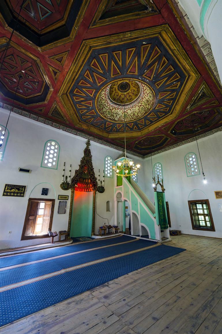Interieur van de Koningsmoskee, of de King's Mosque in Berat