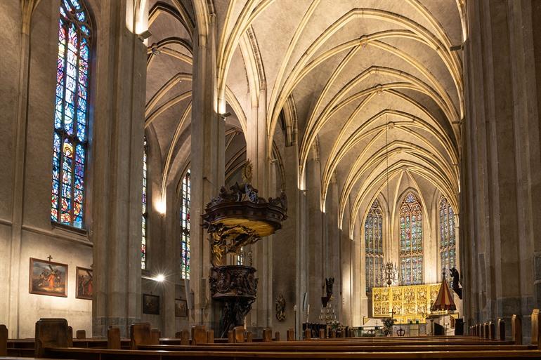 Interieur van de St. Martinuskerk in Venlo
