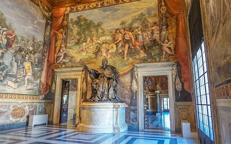 Interieur van Palazzo dei Conservatori, Rome