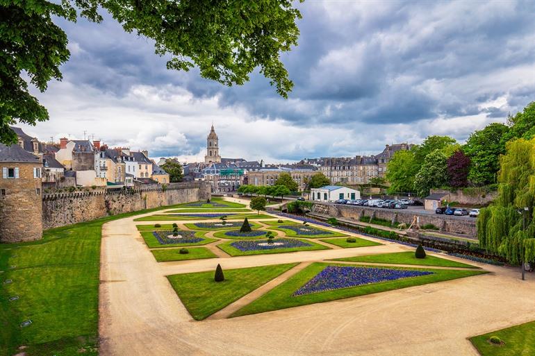 Jardin des Remparts in Vannes, Bretagne